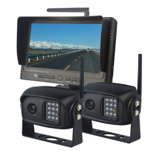 7 inch wireless backup camera system with 2 cameras