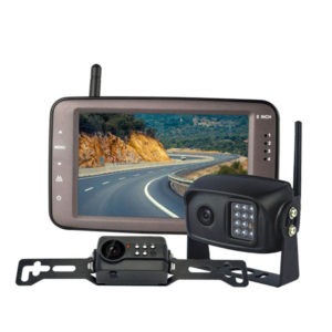 wireless license plate backup camera system with 2 cameras