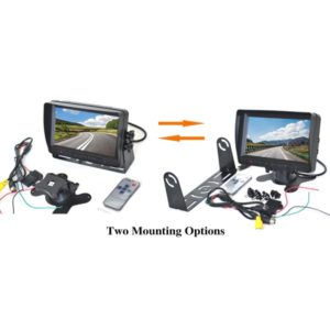 vardsafe rear view monitor with 2 mounting options