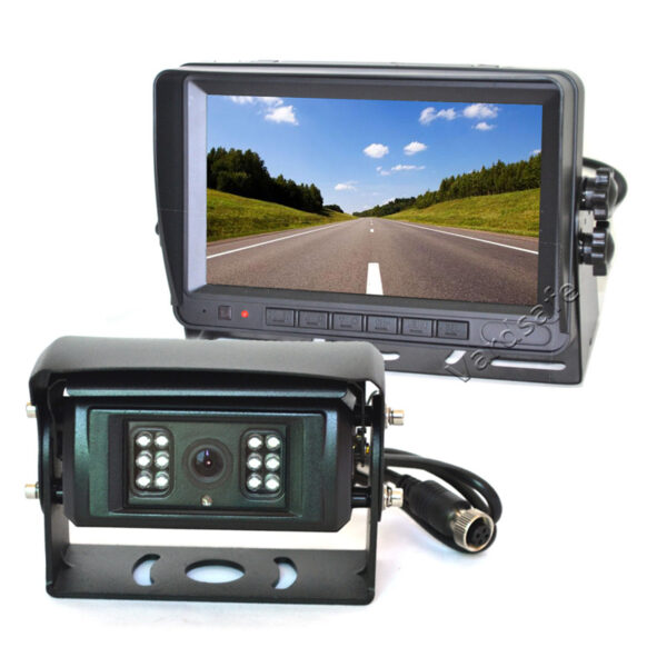 Motorized Shutter Rear View Backup Camera With Heater For RV Truck